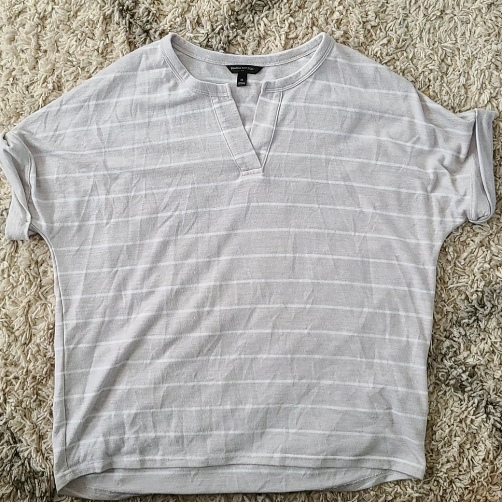 Banana Republic Woman's Short Sleeve Shirt SZ M